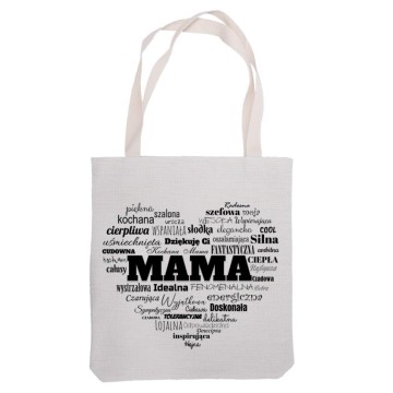 Torba natural MAMA jasny beż
