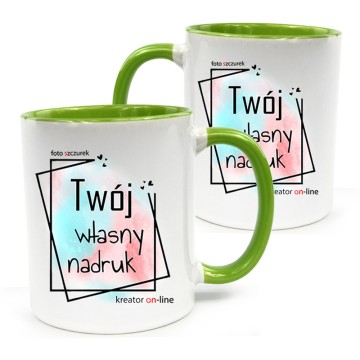 Kubek z nadrukiem zielony...