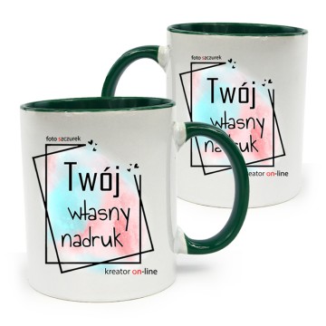Kubek z nadrukiem zielony...